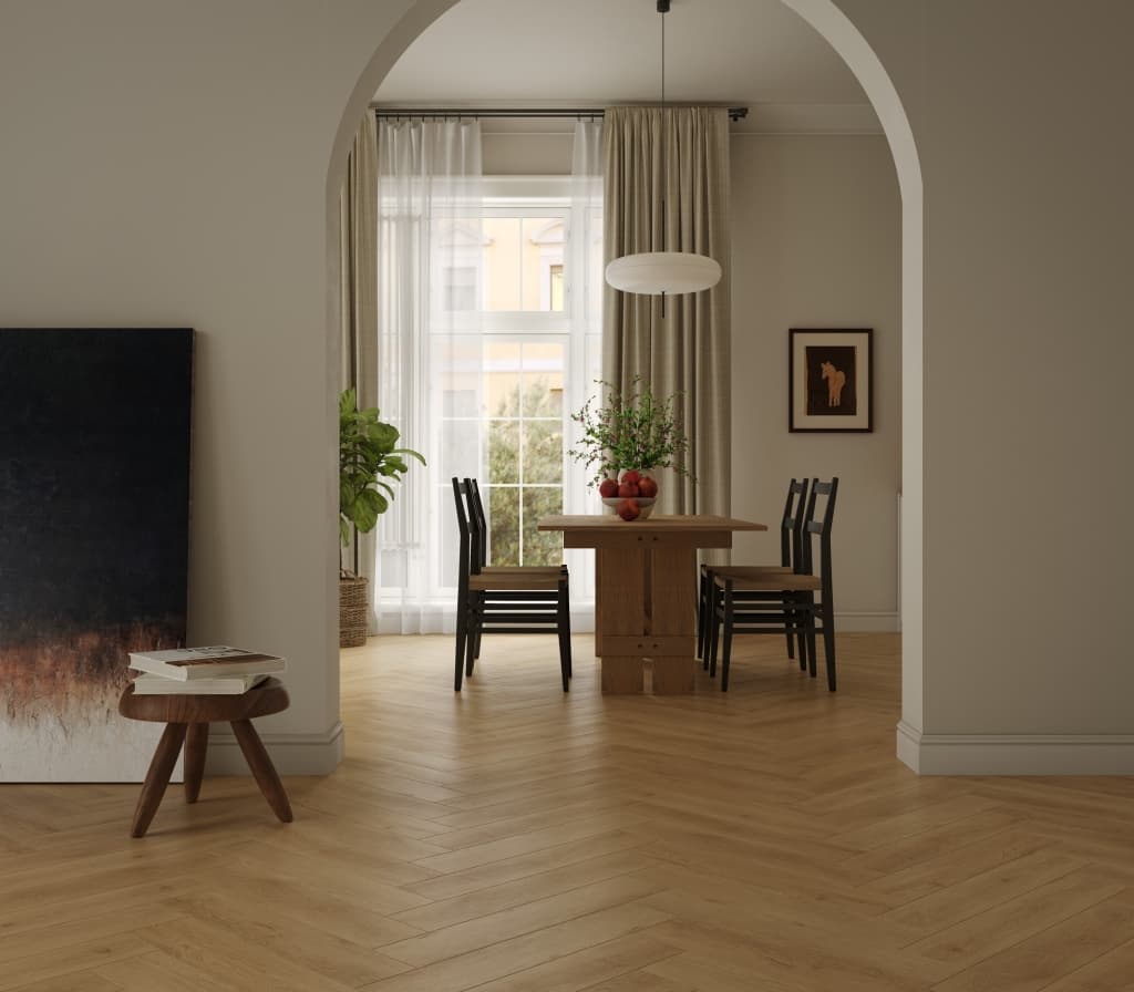 Инженерный ламинат Дуб Медовый Honey Flow LF702-06