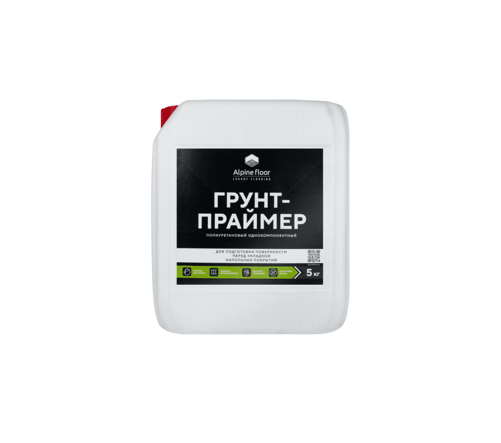 Полиуретановый однокомпонентный грунт-праймер Alpine floor 5 кг
