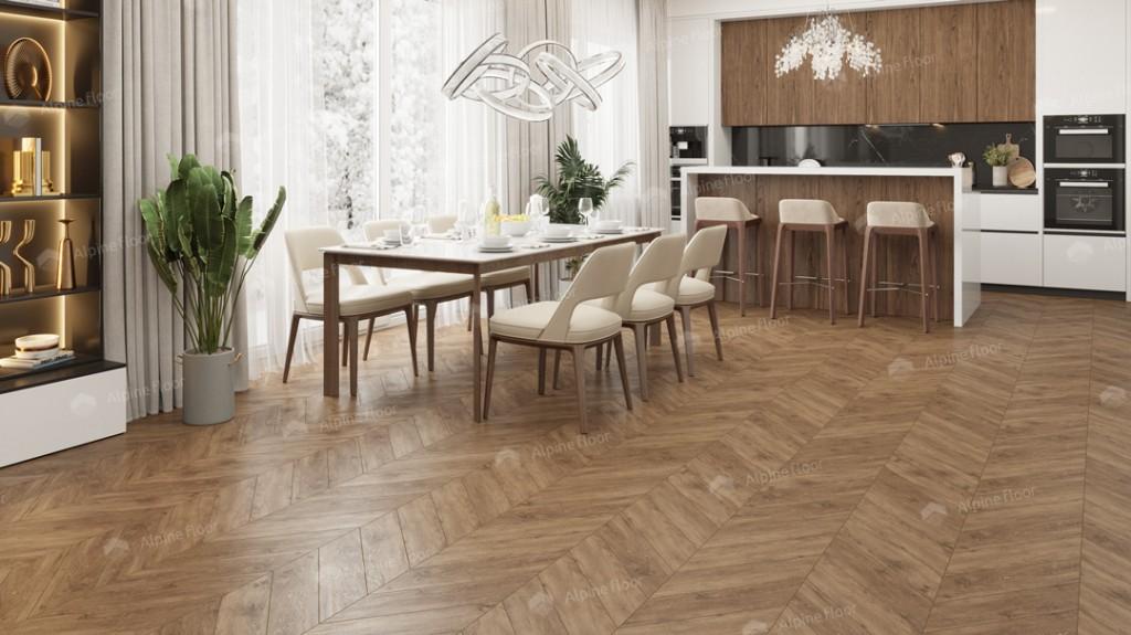 LVT плитка  Гевуина Chevron