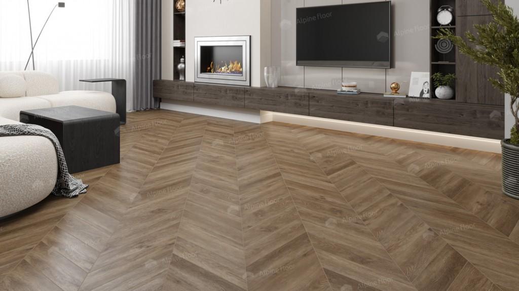 LVT плитка  Макадамия Chevron