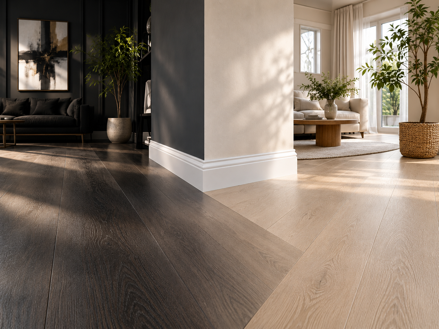 Белый плинтус Alpine Floor 2
